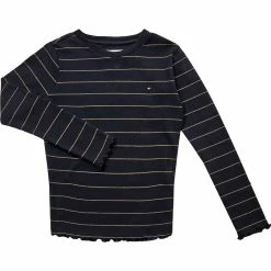 Tommy Hilfiger STRIPE RIB KNIT TOP L/S
