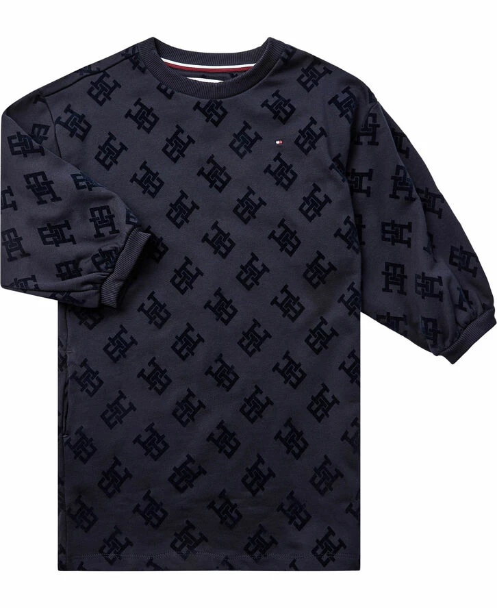 Tommy Hilfiger MONOGRAM ALLOVER FLOCK DRESS