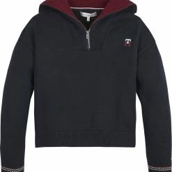 Tommy Hilfiger MONOGRAM HALF ZIP-UP SWEATER