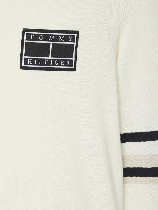 Tommy Hilfiger VARSITY SLEEVE STRIPE ZIP MOCK - Billede 5