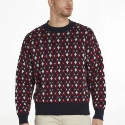 Tommy Hilfiger GEO PRINT STRIPE CREW NECK