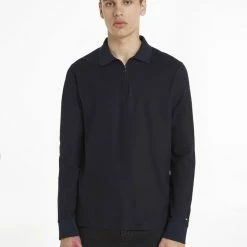 Tommy Hilfiger DC ZIP HONEYCOMB SLIM LS POLO