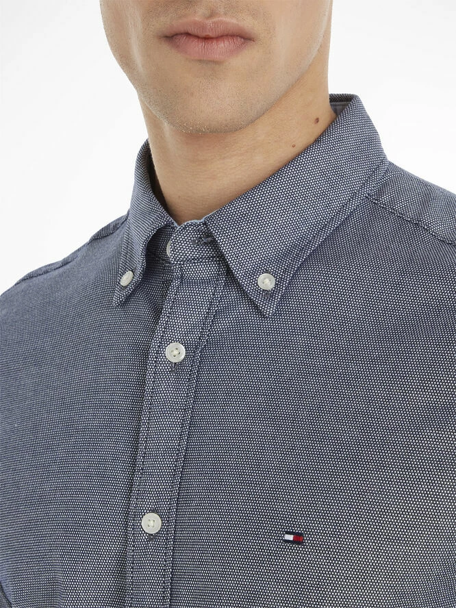 Tommy Hilfiger FLEX NATURAL SOFT DOBBY SF SHIRT - Billede 4