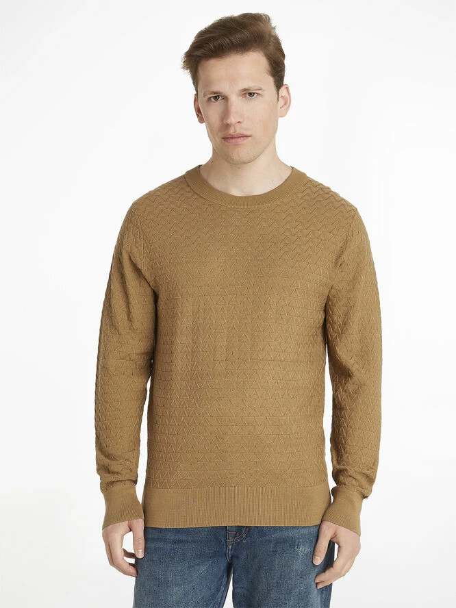 Tommy Hilfiger TRIANGLE STRUCTURE CREW NECK - Billede 6